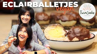 Eclairballetjes  vegan soesjes  no bake [upl. by Adner]