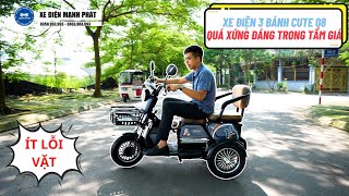 GIỚI THIỆU CHI TIẾT XE ĐIỆN 3 BÁNH CUTE 08 GIÁ DƯỚI 15 TRIỆU  Xe Điện Mạnh Phát [upl. by Landri]