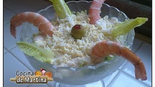 Cóctel de gambas  Recetas para navidad  Cocina de Martina [upl. by Faludi]