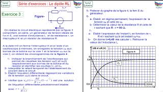 Exercice corrigé  dipôle RL Sur la plateforme lyceenatn [upl. by Jimmy]