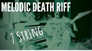 7 STRING Melodic Death Speed Picking Lesson 2 Strings [upl. by Notfol]