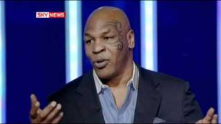 mike tyson calmly puts reporter in checkwmv [upl. by Ellenar99]