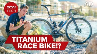 Titanium Bike For Alps Epic Ride  Moots CRD 2023 Inferno Bike Check [upl. by Nenad]