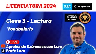 Clase 3  Vocabulario  Curso Gratis PAA 2024 [upl. by Tavie]