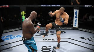 UFC 265 Derrick Lewis vs Ciryl Gane  Heavyweight Interim Title Bout Full Match Highlights  UFC 4 [upl. by Shurlocke910]