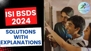 ISI BSDS 2024 Q24 StepbyStep Solutions amp Explanations [upl. by Jayme152]