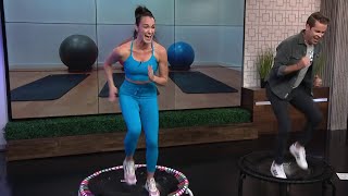 This mini trampoline workout is gentle on your joints and will make you sweat  Houston Life  Live [upl. by Capp]