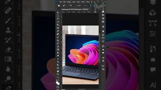 How to place Laptop display in Photoshop tutorial photoshoptutorial [upl. by Florian]