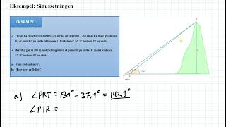 Eksempel Sinussetningen [upl. by Ettena597]