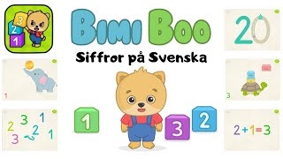 🎮 BIMI BOO Lär Dig Siffror 120  Barnspel på Svenska  Toddler Games for 3 year olds [upl. by Tterrag]