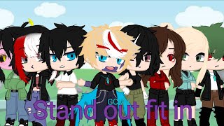 Stand out fit in  MHA  Gen 2  GCMV GLMV  my Main AU  Gacha club Musik Video [upl. by Drofliw]