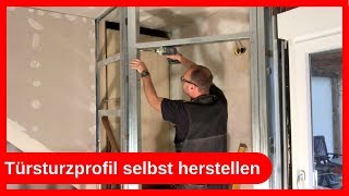 Türsturz Profil Metall Ständerwand selbst herstellen  Trockenbau  Dachausbau DIY [upl. by Droffilc]