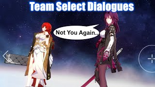 Honkai Star Rail  All Team Select Dialogues Reaction Voice Lines [upl. by Enreval]