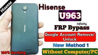 Hisense U963 FRP Bypass Unlock New Method 1 Google Account RemoveUnlock Without PC Android 10 [upl. by Lorene]