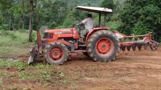 คู โบต้า  KUBOTA M5000 Tractor  Koh Samui Thailand [upl. by Llemar348]