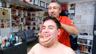 World’s Weirdest Barber CRACKS My Neck [upl. by Enibas944]