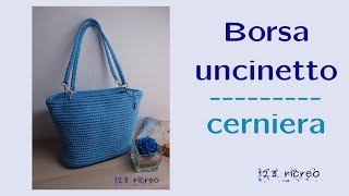 Borsa uncinetto cerniera [upl. by Joub]