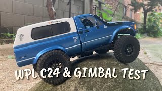 116 WPL C24 RC Crawler Test w Gimbal [upl. by Brand]