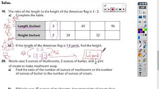 6th Grade Lesson 42 Equivalent Ratio WORD PROBLEMS PART2 [upl. by Nnylahs542]