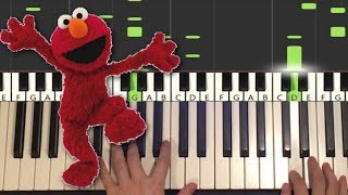 Sesame Street  Elmos Song Piano Tutorial Lesson [upl. by Amian]