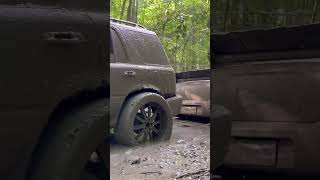 Subaru WRX stuck in the mud saved by a Honda CRV on 33s recovery muddy mess [upl. by Lered]