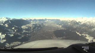 ✈Innsbruck Airport  Approach amp Landing Cockpit View [upl. by Aihsenad462]