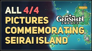 All 4 Pictures Commemorating Seirai Island Genshin Impact [upl. by Alvan450]