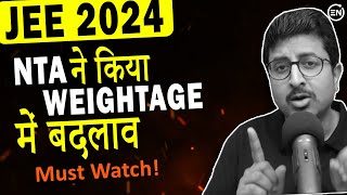 JEE Main 2024  Change in Weightage😲  Impact of Reduced Syllabus  Physics  Eduniti latest [upl. by Ahseyd]