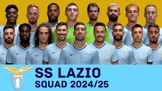 SS LAZIO Full Squad For Season 202425  Lazio  FootWorld [upl. by Harms]