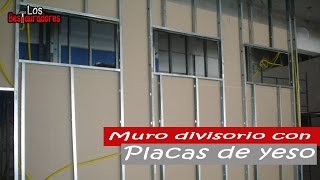 Como hacer Muro divisoriopared de tablaroca parte 1 [upl. by Odnanref]