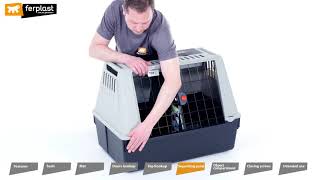 Atlas Car dog transport box by Ferplast ENG [upl. by Gretta]