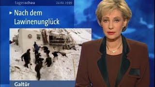 Tagesschau Berichte zur Lawinenkatastrophe von Galtür 1999 [upl. by Annaej]