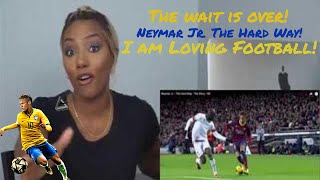 Clueless new American football fan reacts to Neymar Jr  The Hard Way [upl. by Nalod482]