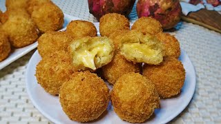 KAMOTE CHEESE BALLS  Cheesy Sweet Potato Balls Patok PangNegosyo [upl. by Acirdna]