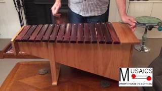 How to play Hush Little Baby on a Xylophone  Easy Songs  Tutorial [upl. by Mcnamee]