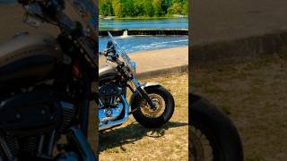 Park Break 🏞️  HarleyDavidson Sportster xl1200c  Atopper Triumph Bobber [upl. by Shirk]