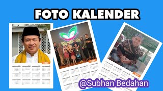 Membuat Photo Kalender bungsanstudio [upl. by Eenaej]