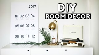 DIY Room Decor Tumblr Inspired Dollar Store DIYS for 2017 Easy amp Cheap [upl. by Novyaj]