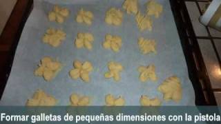 Galletas de mantequilla decoradas masas secas o petits fours secs [upl. by Seys]