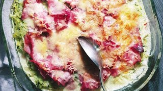 Gratin de courgettes au jambon et comté [upl. by Anivas416]