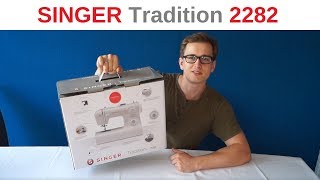 Singer Tradition 2282  Unboxing  Test mit LEDER [upl. by Elagiba]