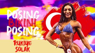 Best Bikini Posing For Competition By Rukiye Solak From Turkey shorts bodybuilding 🔥🔥🔥🔥 [upl. by Eladnek478]