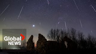 Geminid meteor shower to peak midDecember quotMustsee eventquot [upl. by Aeila]