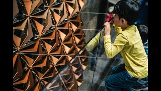 Kinetic Wall at Geneva Motor Show Interactive Kinetic Installation Temporary [upl. by Christye]