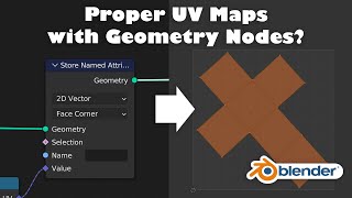 How to create proper UV Maps with Geometry Nodes in Blender [upl. by Okiram219]