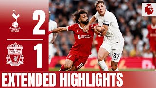 EXTENDED HIGHLIGHTS Nineman LFC defeated by lastminute own goal  Tottenham 21 Liverpool [upl. by Aihtennek753]