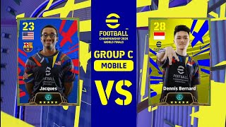 DENNIS BERNARD VS JACQUES  EFOOTBALL CHAMPIONSHIP 2024  GRUP C  MOBILE  20072024 [upl. by Siravrat]