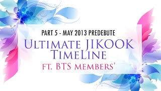 Ultimate Jikook Timeline ft BTS member timeline pre debut history  May 2013 [upl. by Anihtyc]