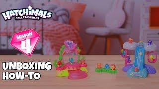 Hatchimals CollEGGtibles  Talent Show Playset amp Waterfall Playset  Unboxing amp HowTo [upl. by Klingel]