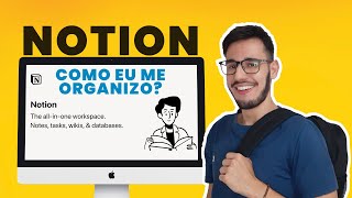 COMO EU ORGANIZO OS ESTUDOS  COMO MEXER NO NOTION [upl. by Suoirtemed]